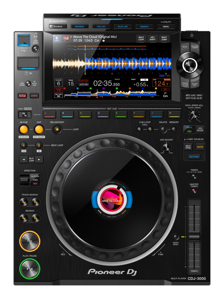 Pioneer DJ CDJ-3000 es un multi-reproductor Dj profesional con una nueva MPU que ofrece un comportamiento preciso, suave y estable con funciones avanzadas.