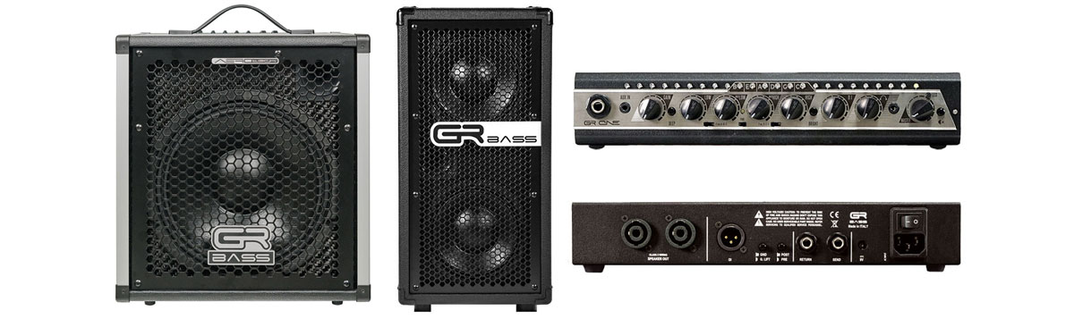 GR Bass es un fabricante italiano que ofrece un amplio abanico de amplificadores y pantallas para bajos que proporcionan un sonido puro y musical.