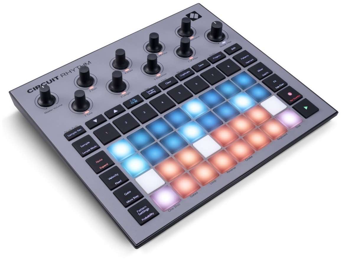 Novation Circuit Rhythm, un completo sistema de producción musical diseñado para la creación e interpretación de ritmos