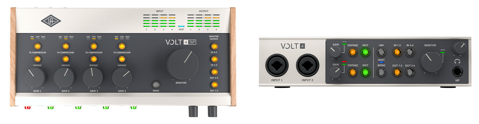 Universal Audio Volt 4 y Volt 476P: nuevas interfaces asequibles con el exquisito sonido de UA.