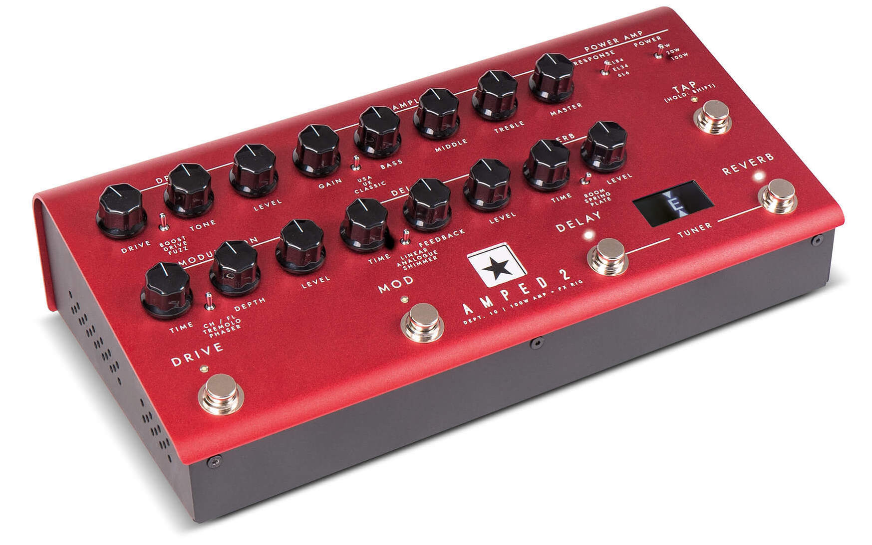 Blackstar Dept.10 Amped 2 pedal de amplificación para guitarra con controles intuitivos