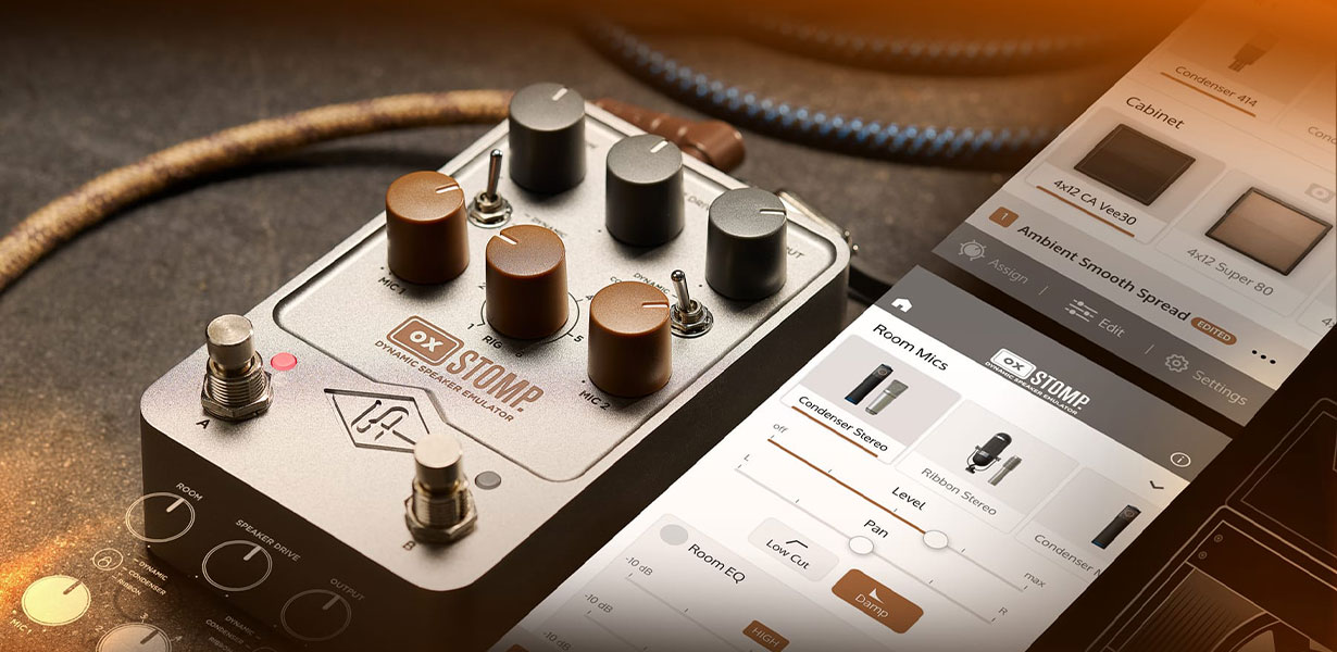 Universal Audio UAFX OX Stomp: Nuevo pedal de guitarra con la innovadora tecnología de Modelado Dinámico de Altavoces de Universal Audio