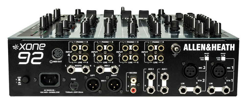 Xone:92 Mk2 ha optimizado sus preamplificadores RIAA para sacar el máximo rendimiento a los vinilos, proporcionando una experiencia adecuada para géneros como techno y house