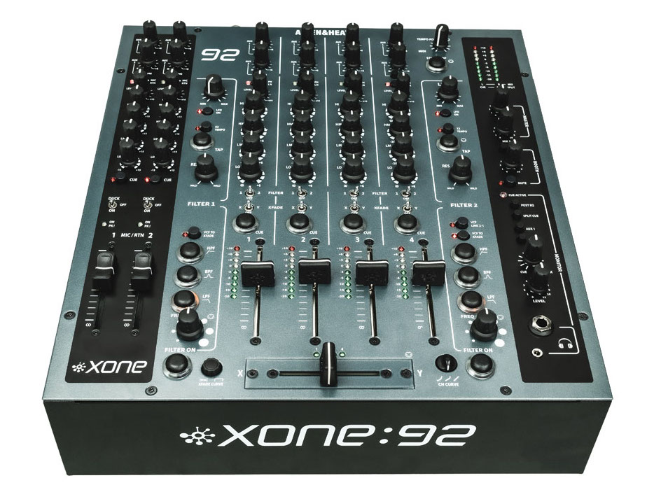 Xone:92 Mk2 conserva el legendario filtro analógico, pero ahora con una curva de control optimizada para mayor precisión en el ajuste de frecuencia