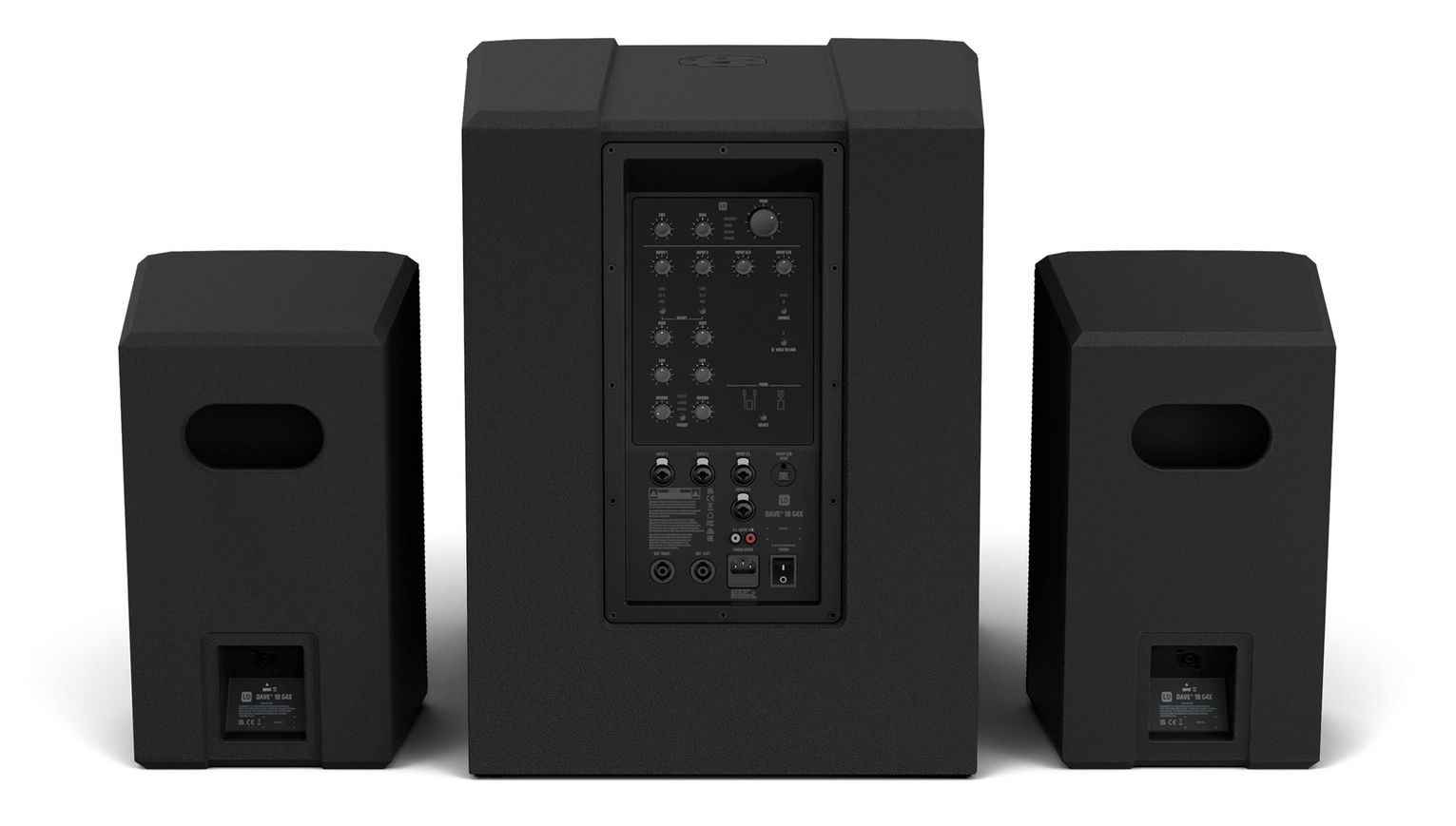 Toda la serie LD Systems DAVE G4X dispone de un mezclador de 6 canales integrado, con entradas flexibles para micrófono, instrumentos de alta impedancia (Hi-Z) y señales de nivel de línea. 