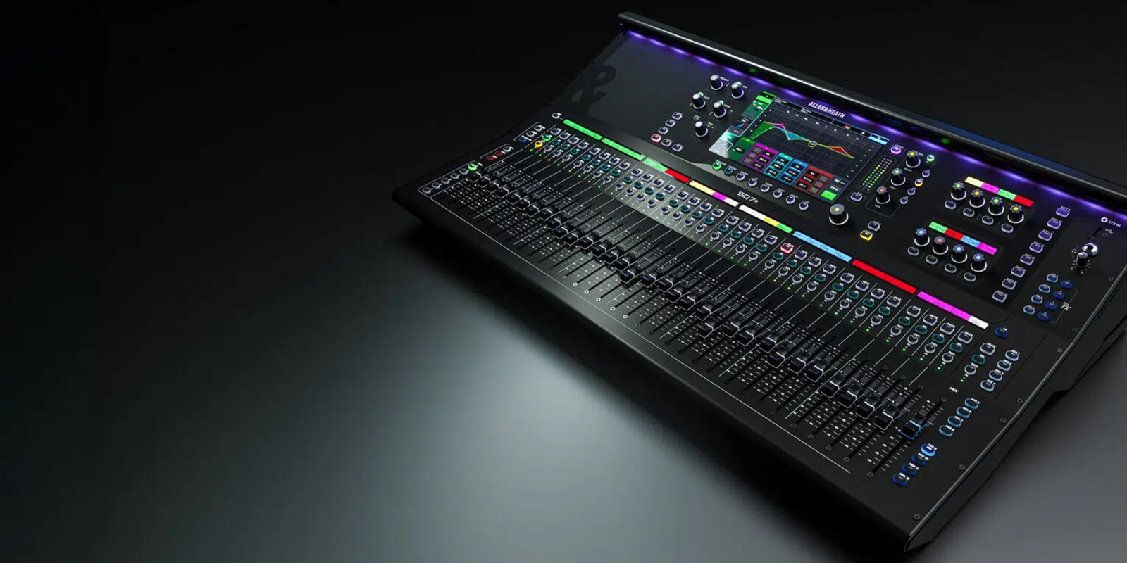 Allen & Heath SQ7+: Mesa de mezclas digital de 48 canales y 44 buses con 33 faders motorizados y RackUltra FX