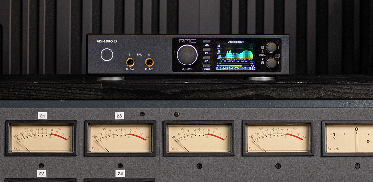 RME ADI-2 Pro EX: Conversión de referencia para aplicaciones profesionales en estudio de mastering y mezcla