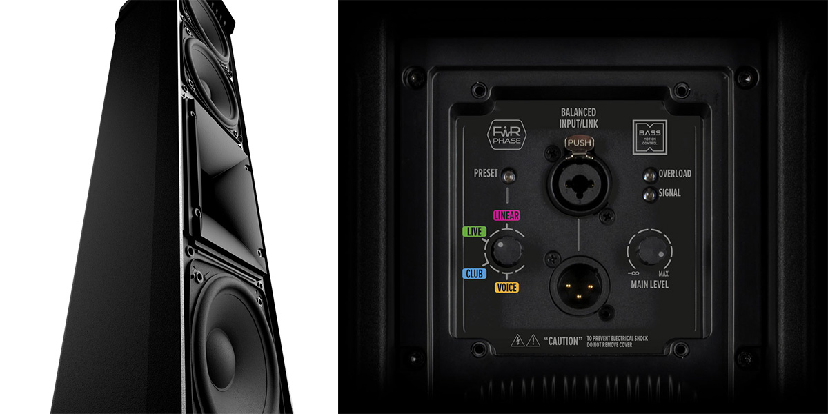 RCF EVOX V15: sistema de columna profesional de 3 vías con alta potencia, amplia cobertura y DSP avanzado