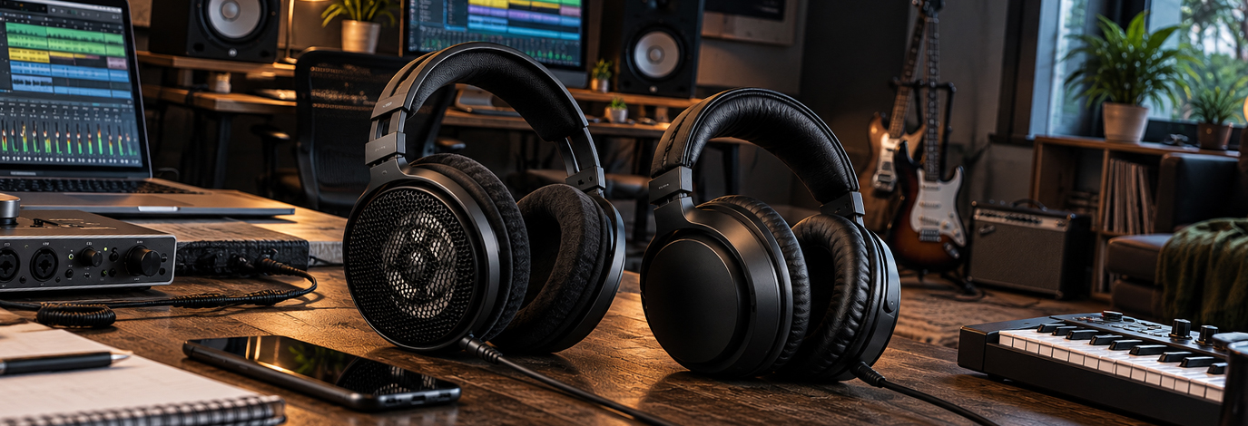 A la hora de elegir unos auriculares para grabar, producir, mezclar o simplemente practicar, no todo se reduce a comparar marcas, modelos o prestaciones sonoras. Dos aspectos que conviene tener especialmente en cuenta son su diseño, abierto o cerrado, y su impedancia.